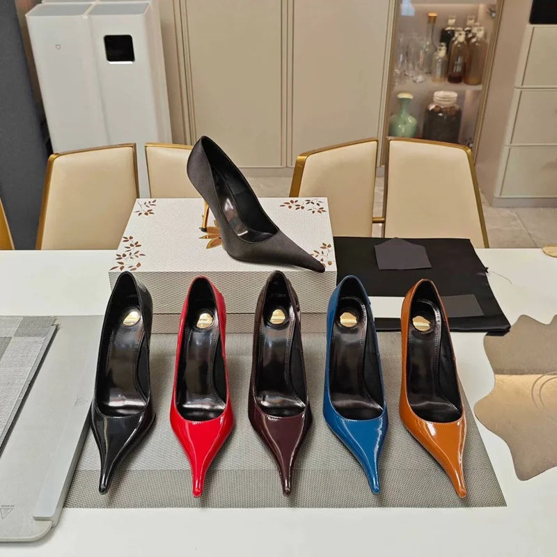 Summer high-heeled pointed women's sandals, European and American fashion runway parties, weddings, women's high heels