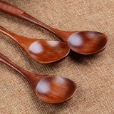 Coffee Handmade Hand-made Catering Scoop Wood Tableware Kitchen Tool Soup Spoon Wooden Spoon Cooking Utensil