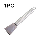 Powerful Stainless Steel Scraper, Heavy Duty Kitchen Cleaning Tool Removes Stubborn Stains from Pots Stove Tile Grill