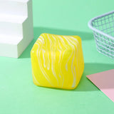 Marbled Streak Cube Squishy Stress Relief Squeeze Toy Slow Rising Anti Anxiety For Office Workers Daily Relaxation Fun Toys Gift