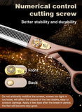 Fenice High-grade 7.5inch JP440C Steel Specials pet grooming thinner scissors Thinning rate 35% Shipping From USA