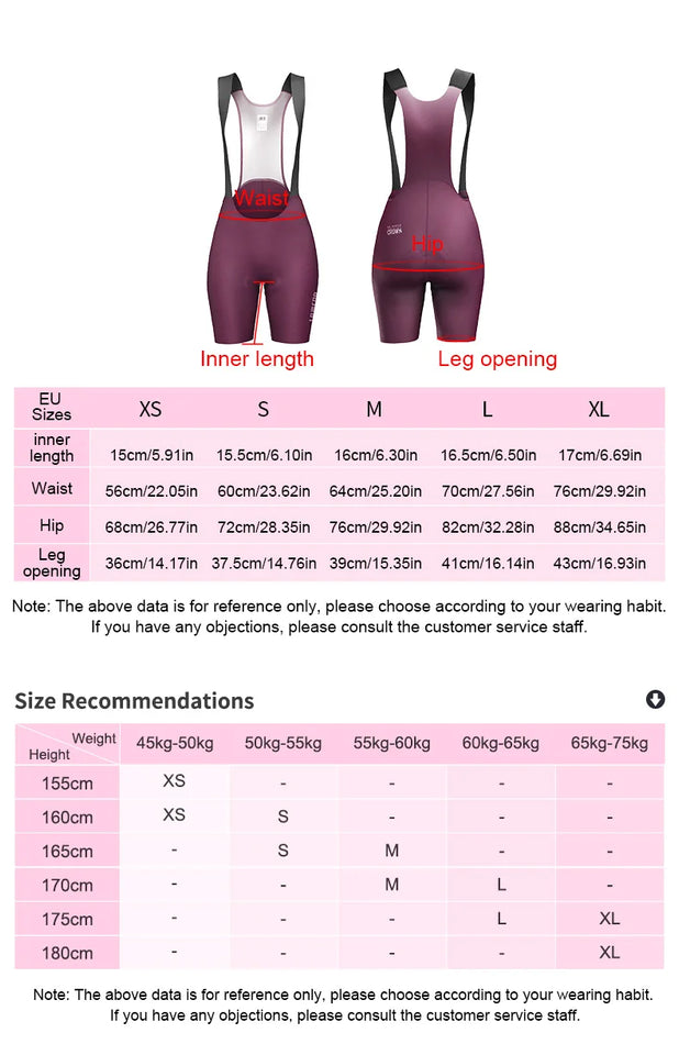 Lameda Bib Pants Shorts Women Cycling Seamless Breathable Cycling Bibs With Comfortable Pad Women's Cycling Shorts