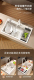 White Kitchen Sink, Stainless Steel Vegetable Sink, Large Sink Under The Table