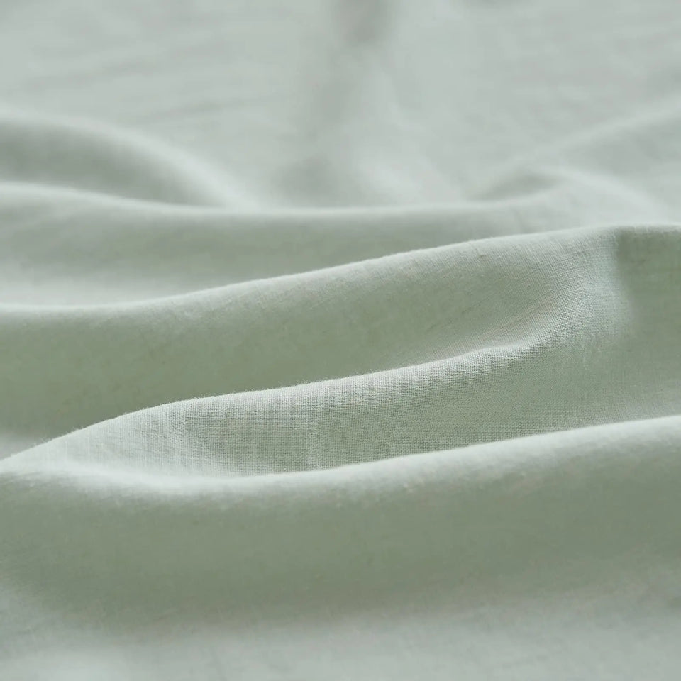 Simple&Opulence Linen Fitted Sheet (1 Piece) - 14 Inch Deep Pocket Mattress Cover Natural Flax Cotton Soft Breathable  Bedding