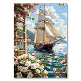 Sea Sailboat 5D Diamond Painting Kit Seaside Scenery New Arrivals Mosaic Cross Stitch DIY Home Decor Gift for Adult Beginners