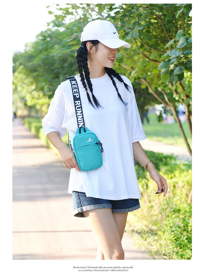 small chest bag women travel mobile phone bag outdoor Sports bag for men mini sling shoulder bag female messenger bag girl gift