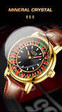 LIGE Creative Luxury Mens Watches Roulette Game Dial Fashion Mens Watch Waterproof Luminous Quartz Wristwatches Rolling Ball