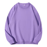 Autumn O-Neck Cotton Women's Sweatshirt Hoodies Basic Loose Casual Women Pullover Solid Sweatshirt Ladies Tops Factory Wholesale