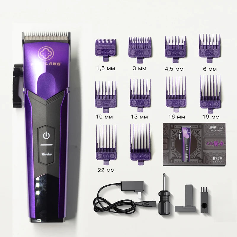 Kulilang Madeshow R77F Hair Clipper with Replacement Blade Hair Trimmer for Men Professional Rechargeable Hair Cutting Machine