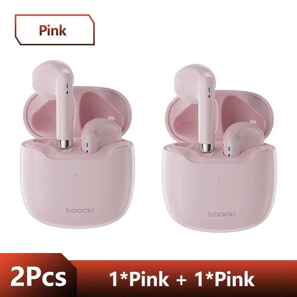 Toocki TWS Wireless Bluetooth Earphones 5.3 IPX4 Waterproof Headset 12M Transmission Distance Long Standby Earbuds Headphones
