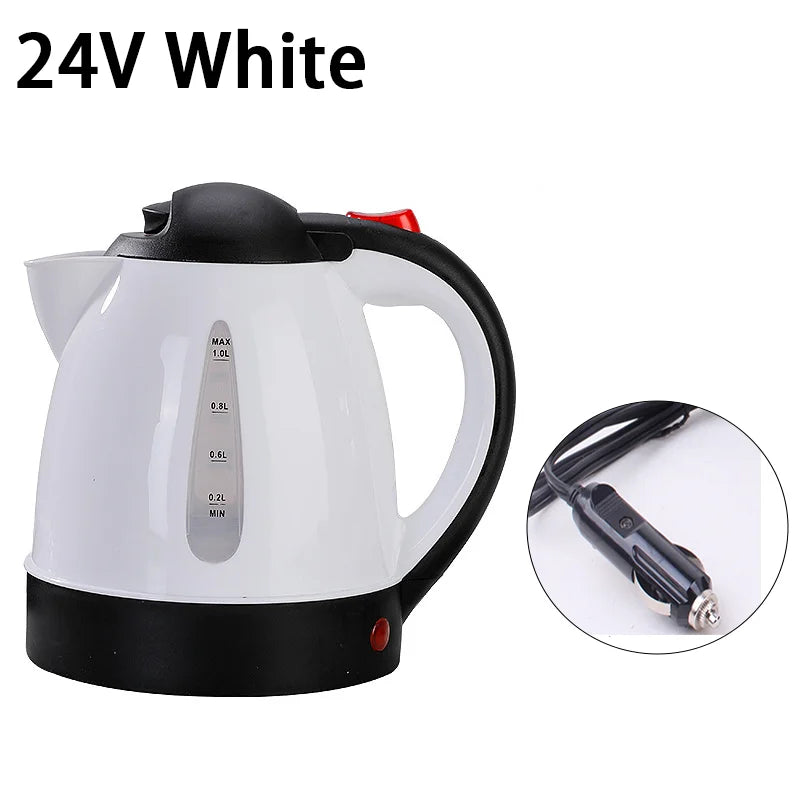 1000 ML Car Hot Kettle Car Truck Water Heater 250 W 12/24 V Tea Coffee Kettle Fast Boiling for Coffee Tea Drinks for Travel Home