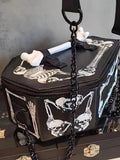Vampire Coffin Purse Coffin Gothic Punk Handbag Halloween Shoulder Bag Ladies Crossbody Birthday Gift