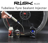 Cycling Bike Bicycle Tubeless Tyre Sealant Injector Injection and Syringe Schrader Presta Valve Core Removal Tool