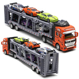 1: 48 alloy double-layer transport vehicle model,simulation sports car off-road vehicle toy,engineering transport vehicle toy