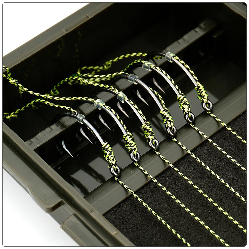 Hirisi W110 Carp Fishing Tackle Box with Stiff Hair Rig Board & Pins Ultimate Storage for Carp Fishing Hair Rigs Terminal Tackle