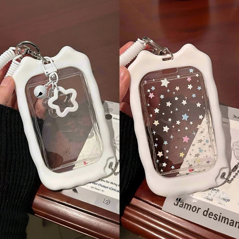 Idol Photocard Holder Photo Album pc holder kpop Protector Sleeves Keychain for Bag Poka Supplies Photo Decoration Cardholder