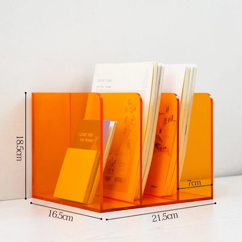 Acrylic File Organizer for Desk,File Holder for Home Office,Book Organizer for Letter,Document,Notebook,Binder,Purse,Mail