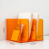 Acrylic File Organizer for Desk,File Holder for Home Office,Book Organizer for Letter,Document,Notebook,Binder,Purse,Mail