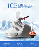 ITOP Ice Crusher Small Commercial Ice Shaver Stainless Steel Shaved Ice Machine Snow Cone Maker