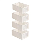 [CLOS] 4 Pack Storage Bins, Storage Containers for Organizing Clothing, Jeans,Closet - Closet Organizers and Storage Beige