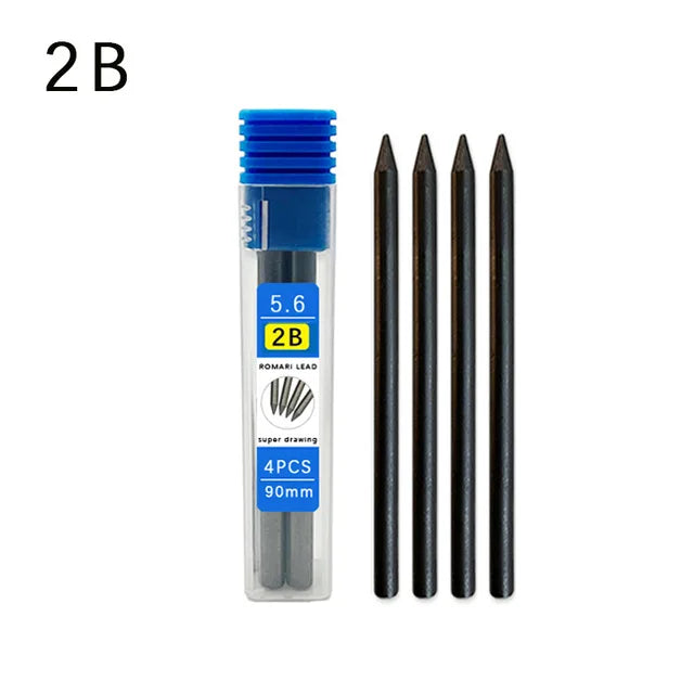 5.6mm Metal Automatic Pencil Lead Hand-drawn Writing Active Pencil Mechanical Drawing Pencil Refill 5.6 Colorful Pencil Leads