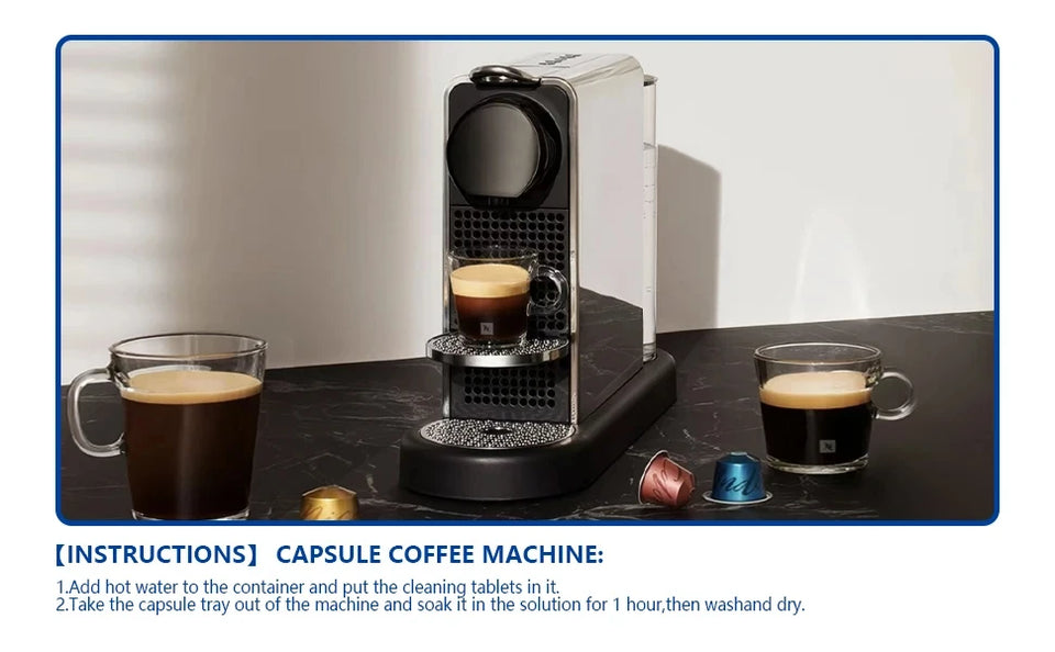 Coffee Machine Cleaning Tablets Remove Coffee Oils Calcium Deposits and Residue 15 Count of Effervescent Tablets