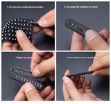 Mobile Phone Number Plate Woven Rope Car Key Anti-loss Phone DIY Pendant Men's and Women's 8-shaped Key Chain Key Chain