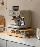 Creative Coffee Machine Storage Racks Wooden Countertop Cups Office Holders Racks Display Shelf Organizer Shelves Kitchen