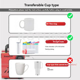 Mug Heat Press, Mini Cup Press Machine, Diy Sublimation Blanks 11oz Coffee Mugs Tumblers With Tape Gloves Accessories