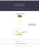 Personalized and Creative Clover Restaurant Pendant Light Nordic Modern and Minimalist Restaurant Hotel Art Bar LEDCeiling Light