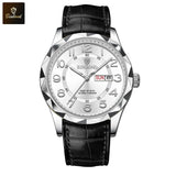 BINBOND New Fashion Mens Casual Sports Watches For Men Retro Big Dial Quartz Watches Classic Leather Business Men Watches B5663