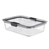 Brilliance Glass Food Storage Container 8-Cup Airtight Leak Proof BPA Free Oven Microwave Dishwasher Safe Perfect Organization