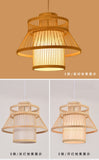 Bamboo Artwork Chandelier Lantern Tea Room Restaurant Restaurant Hot Pot Restaurant Japanese Style Retro Zen