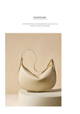 100% genuine leather women's bag designer creates luxury shoulder bag, fashionable new crossbody bag, commuting handbag