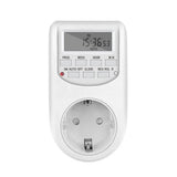 Electronic Digital Timer Switch EU Programmable Electronic Timing Socket EU Plug Outlet Kitchen Appliance Time Control Day/Hour