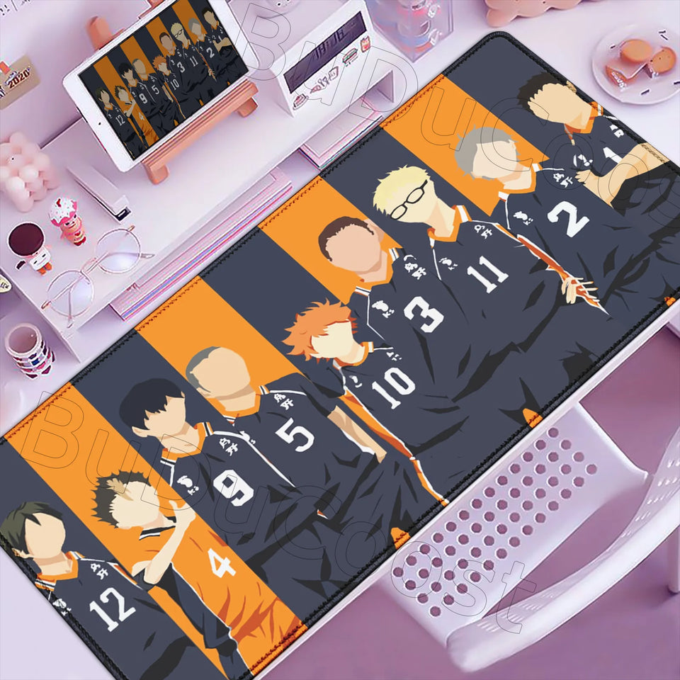 2026 New Arrival Cool Mouse Mat Anime Haikyuu Mause Pad Anime Gaming Large Cabinet Kawaii Mousepad Xxl Desk Cute Pc Carpet Mats