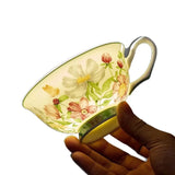 Coffee Cup Set Elegant Ceramic British Black Tea Cup Saucer Exquisite Afternoon Tea Household Tableware Complete Drinkware Set