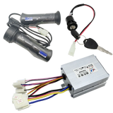 12V 24V 36V 48V 250W 350W 500W 800W 1000W Brushed speed regulating motor controller with throttle knob for electric bicycles