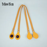 New Arrival Long Thicken Polyester Cotton Flat Handles With Faux Leather PU Drop End with Silver Rivet for OBag for EVA O Bag