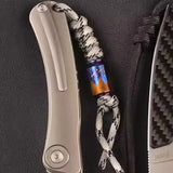 Titanium Alloy Cola Can Titanium Holy Grail Paracord Beads Knife Lanyard Bead Fidget Spinner Push Slider EDC Accessories