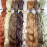 25-30cm 10gram /bag Reborn Doll mohair DIY 1/3 1/4 BJD doll wig Top Quality Reborn Doll Mohair hand rooted Doll hair Accessory