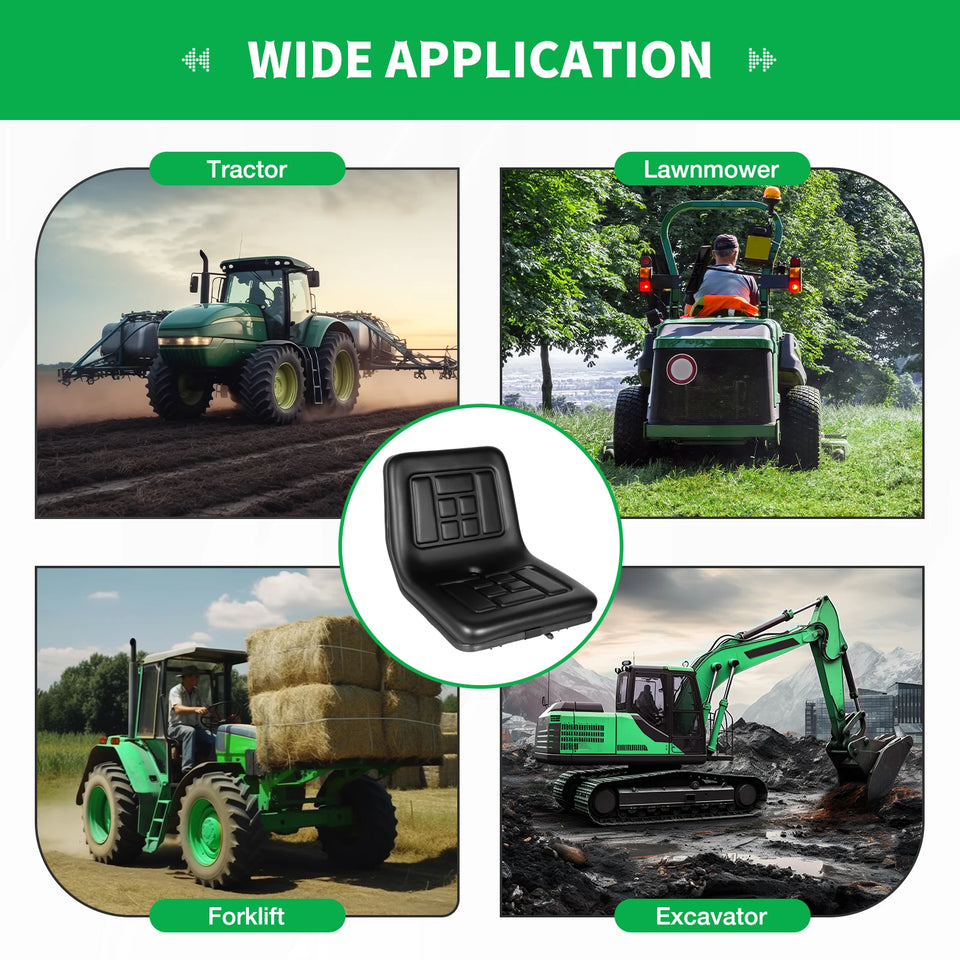 Universal Tractor Seat High Back Seat Suitable for Tractors, Harvesters, Forklifts, Excavators, Dump Trucks