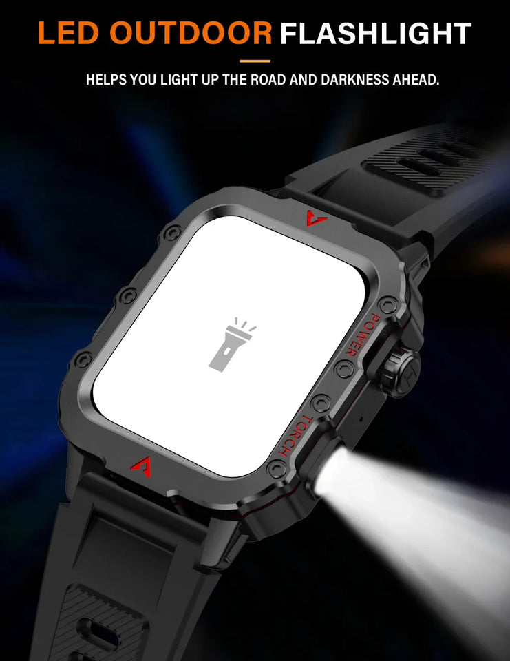 2025 New LED Men's Smartwatch 1.73" Screen Bluetooth Answer Call Smartwatch Multi Sport Modes Health Monitoring Fitness Watches
