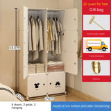 Clothes Folding Cabinets Locker Dustproof Foldable Simplicity Children Wardrobe Bedroom Furniture Organizador De Zapatos