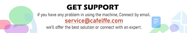 Cafelffe Espresso Coffee Machines Stainless Steel with Milk Frother Steam Wand Semi-Automatic Cappuccino maker 20Bar cafetera