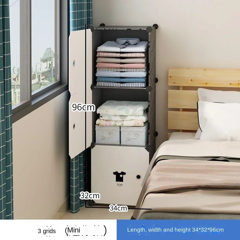 Clothes Folding Cabinets Locker Dustproof Foldable Simplicity Children Wardrobe Bedroom Furniture Organizador De Zapatos