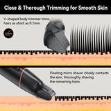 MAXGROOM 4 In 1 Body Hair Shaver Kits for Men Nose/Beard Hair Trimmer Electric  IPX6 Waterproof Groin Pubic Hair Shaver for Man