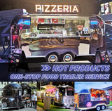 mobile food vending cart with multifunctional and spacious interior, serving as a portable kitchen trailer
