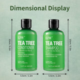 Tea Tree Oil Shampoo and Conditioner  Set| Refreshes Scalp, Soothes,Cleanses  Buildup, Clarifying for Oily Hair|Pure Tea Tree