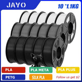 JAYO pla plus petg High speed matte PETG APLA 10Rolls  filament 175mm no bubbles smooth multiple colors optional for 3D printing